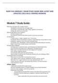 NURS 5334 MODULE 7 EXAM STUDY GUIDE NEW LATEST AND UPDATED (2022/2023) VERIFIED ANSWERS 