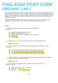 FINAL EXAM STUDY GUIDE ORGANIC LAB I