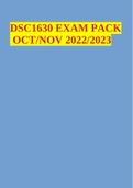 DSC1630 EXAM PACK OCT/NOV 2022/2023