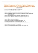 Complete Test Bank Ethical Competence in Nursing Practice Competencies Skills Decision-Making 1st Edition Robichaux Questions & Answers with rationales (Chapter 1-13)