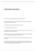 CMN 150V Final Exam Questions and Answers