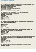 PCNSA FLASH CARDS QUESTIONS AND ANSWERS GRADED A+