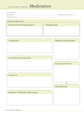 Hydrachlorathiazide ATI medication card 