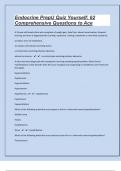 Endocrine PrepU Quiz Yourself: 62 Comprehensive Questions to Ace "Quiz Yourself  Success Simplified: Comprehensive Answers for Your Exams