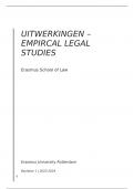 Samenvatting - Emprical Legal Studies