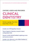 Oxford Assess And Progress, Clinical Dentistry ( includes over 270 single best answers)