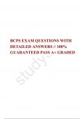 BCPS EXAM QUESTIONS WITH DETAILED ANSWERS // 100% GUARANTEED PASS