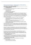Volledige samenvatting PB2002 Klinische Psychologie 2: Diagnostiek en Therapie