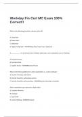  Workday Fin Cert MC Exam 100% Correct!!