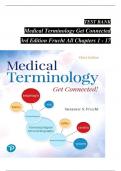 TEST BANK For Medical Terminology Get Connected, 3rd Edition, Verified Chapters 1 - 17, Complete Newest Version