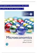 TEST BANK For Microeconomics Global Edition 9th Edition by Jeffrey M. Perloff, Verified Chapters 1 - 20, Complete Newest Version