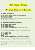 CNA Chapter 3 Exam Questions and Answers 2022 | 100% Verified Answers