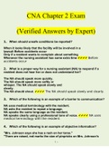 CNA Chapter 2 Exam Questions and Answers 2022 | 100% Verified Answers