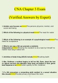 CNA Chapter 3 Exam Questions and Answers 2022 | 100% Verified Answers