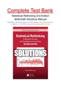 Statistical Rethinking 2nd Edition McElreath Solutions Manual