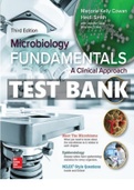 TEST BANK FOR MICROBIOLOGY FUNDAMENTALS A CLINICAL APPROACH 3RD EDITION BY COWAN ALL CHAPTERS