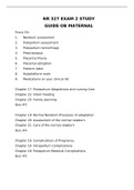 NR 327 EXAM 2 STUDY GUIDE OB MATERNAL