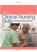 Taylor’s Clinical Nursing Skills A Nursing Process Approach 5th Edition Test Bank