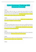 DOD Cyber Awareness Challenge 2019 Annual DoD Cyber Awareness Challenge Exam 2022 DOD Cyber Awareness Challenge 2022 Already PassedCyber Awareness Challenge 2022 Answered CorrectlyCyber Awareness Challenge 2022 Answered CorrectlyDOD Cyber Awareness 2022 K