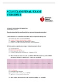 ACLS EXAM FINAL EXAM VERSION B