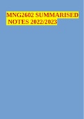 MNG2602 SUMMARISED NOTES 2022/2023