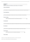 ENGL147N Week6 Quiz Logical Fallacies | questions and answers | with complete solutions 