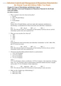 Complete Test Bank Infection Control and Management of Hazardous Materials for the Dental Team 6th Edition Miller Questions & Answers with rationales (Chapter 1-30)