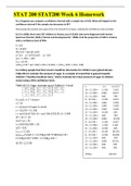 STAT 200 STAT200 Week 6 Homework completed with Accurate Solutions