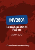 INV2601 - Exam Questions PACK (2010-2017)