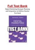 Digital Marketing Strategic Planning and Integration 1st Edition Hanlon Test Bank