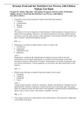 Complete Test Bank Krause’s Food and the Nutrition Care Process 14th Edition Mahan Questions & Answers with rationales (Chapter 1-44)