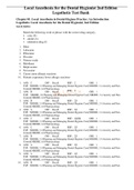 Complete Test Bank Local Anesthesia for the Dental Hygienist 2nd Edition Logothetis Questions & Answers with rationales (Chapter 1-16)