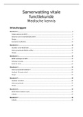 IKZ Medische Kennis vitale functiekunde gehele samenvatting