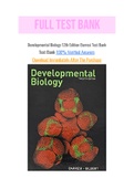 Developmental Biology 12th Edition Barresi Test Bank