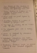 Details of the structure of proteins including primary, secondary, tertiary and quaternary levels. (10 marks)