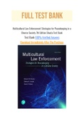 Multicultural Law Enforcement Strategies for Peacekeeping in a Diverse Society 7th Edition Shusta Test Bank