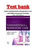 Egan’s Fundamentals of Respiratory Care 12th Edition Kacmarek Test Bank