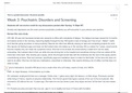 NR 601 Week 3 Psychiatric Disorders and Screening Discussion Graded A