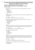 Complete Test Bank Newman and Carranzas Clinical Periodontology for the Dental Hygienist 1st Edition Newman Questions & Answers with rationales (Chapter 1-60)