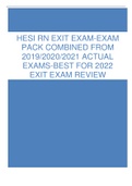 HESI RN EXIT EXAM PACK