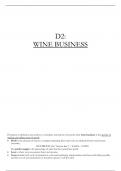 WSET D2 Diploma Wine Business 2024