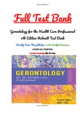 Gerontology for the Health Care Professional 4th Edition Robnett Test Bank