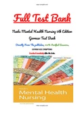 Neebs Mental Health Nursing 5th Edition Gorman Test Bank