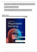 TEST BANK For Keltners Psychiatric Nursing, 9th Edition By Debbie Steele, Verified Chapters 1 - 36, Complete Newest Version