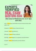 Ohio School of Phlebotomy CH. 3 & 4/ Q&A 2024-2025. 