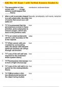 ASU Bio 181 Exam 1 with Verified Answers Graded A+