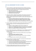 ATI LEADERSHIP STUDY GUIDE 