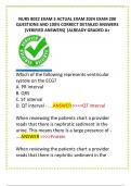 NURS 8022 EXAM 3 ACTUAL EXAM 2024 EXAM 200  QUESTIONS AND 100% CORRECT DETAILED ANSWERS  (VERIFIED ANSWERS) |ALREADY GRADED A+ 