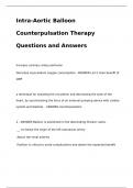 Intra-Aortic Balloon Counterpulsation Therapy Questions and Answers 