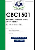 CBC1501 Assignment 3 (QUALITY ANSWERS) Semester 2 2024